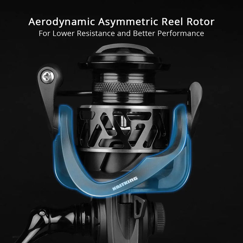 Molinete Rio pesca Zephyr | KastKing  10kg de Drag, 7+1