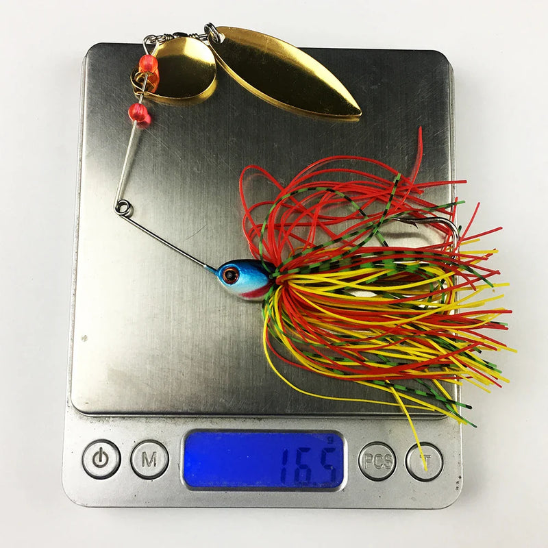 Kit Iscas Spinner | Longo Arremesso e Brilho Intenso | 8 Unidades