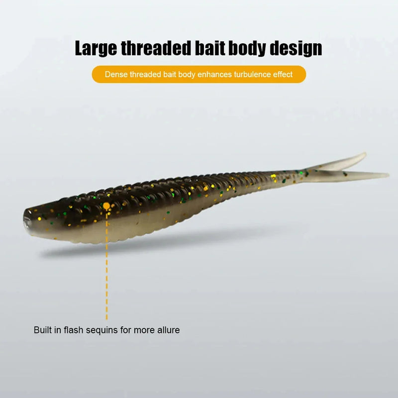 Kit de Iscas Soft 61 Peças + Caixa Brinde – Iscas Artificiais Realistas para Pesca