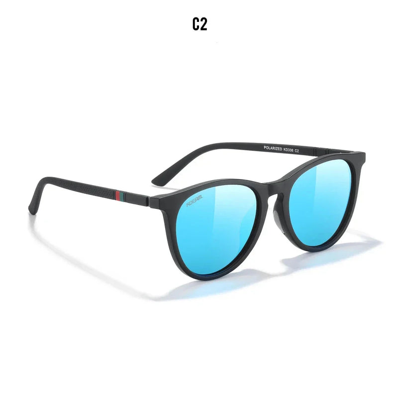 Óculos de Sol Feminino Polarizado Pescando Online | KDEAM Oversized Redondo - Pescando Online