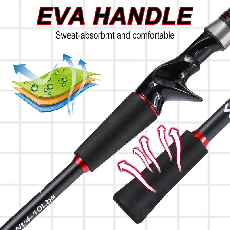 Vara de Pesca Sougayilang 1.8m-2.1m Max Drag 10kg - Pescando Online