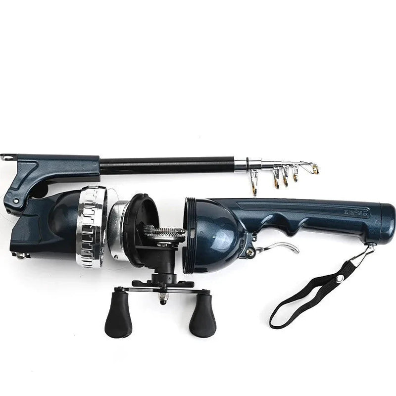 Vara de Pesca Dobrável Telescópica Pescando Online - Mini e Portátil