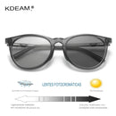 Óculos de Sol Feminino Polarizado Pescando Online | KDEAM Oversized Redondo - Pescando Online