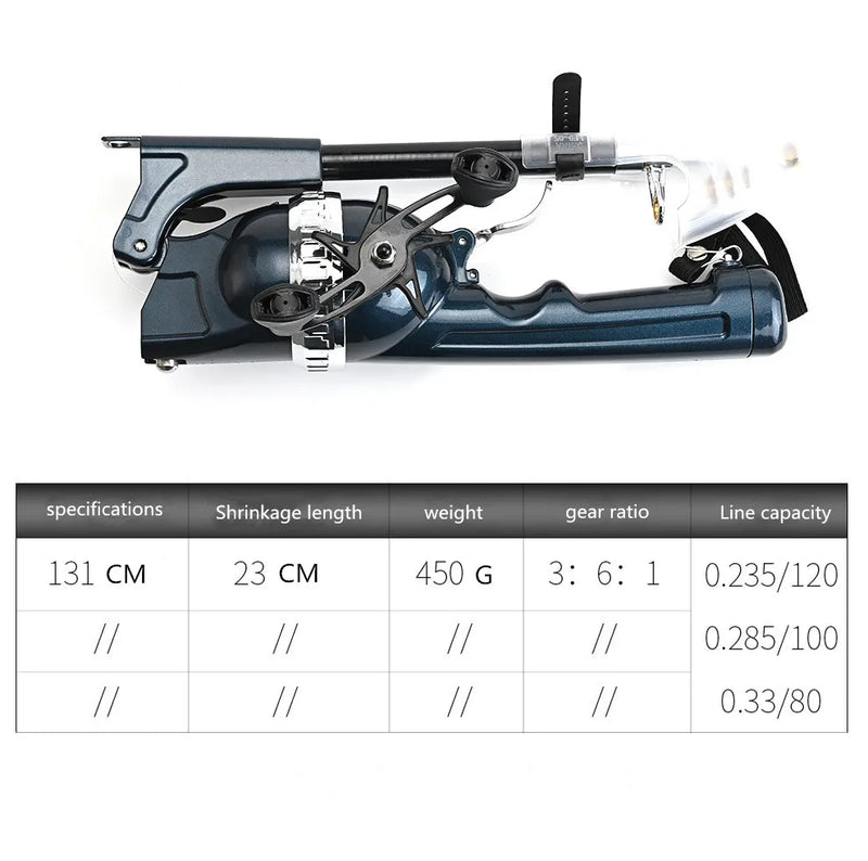 Vara de Pesca Dobrável Telescópica Pescando Online - Mini e Portátil