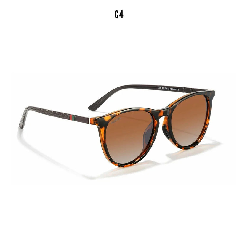 Óculos de Sol Feminino Polarizado Pescando Online | KDEAM Oversized Redondo - Pescando Online