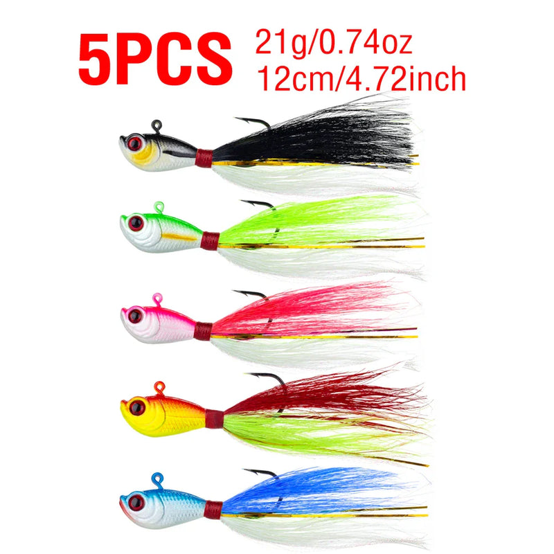 Kit Iscas Jig Iscas | Movimento Suave e Realista | 5 Unidades
