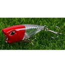 Iscas Mini Popper Superfície | Barulho Atraente | 5 Unidades+ Óculos Polarizado de Brinde